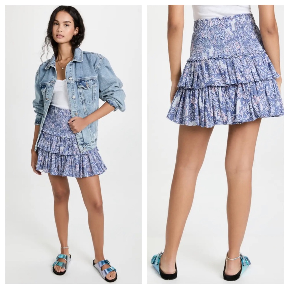 Sundry Wild Floral Ruffle Skirt | Sundry 2 MEDIUM NWT